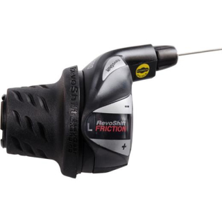 SHIMANO Drehgriffschalter TOURNEY SL-RS36, Links, 3-fach (Mikroraster), Schelle, Schwarz E-SLRS36LNBP