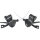 SHIMANO Schalthebel TIAGRA für flache Lenker SL-4700/4703, Paar, 2x10-fach, Schelle, Gra I-SL4700PA