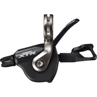 SHIMANO Schalthebel XTR SL-M9000, Links, 2/3-fach, Schelle, Schwarz, , Inkl. Zug und Hül I-SLM9000LBP