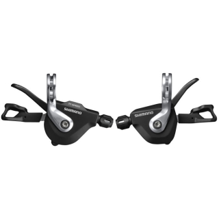 SHIMANO Schalthebel Road SL-RS700, Paar, 2x11-fach, Schelle, Schwarz, Inkl. Zug und Hüll I-SLRS700PAL