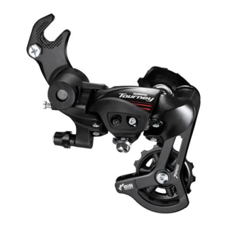 SHIMANO Schaltwerk TOURNEY RD-A070 7-fach, Kurz, Mit Adapter, Schwarz E-RDA070B