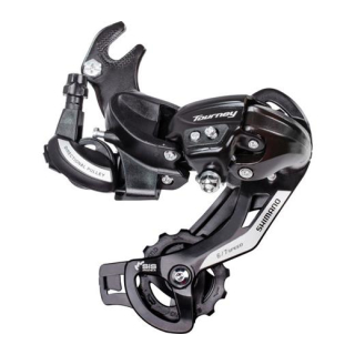 SHIMANO Schaltwerk TOURNEY RD-TY500 6/7-fach, Mit Adapter, Schwarz E-RDTY500B