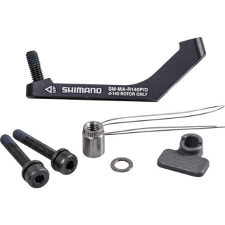 SHIMANO Converter Flat Mount (Road), Hinten, PM, FM (Flat Mount), 140 mm, Schrauben für I-SMMAR140PDH
