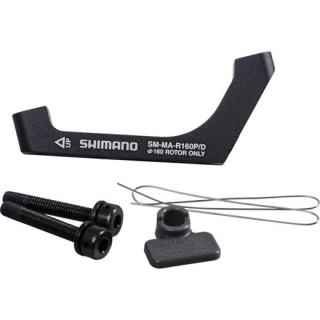 SHIMANO Converter Flat Mount (Road), Hinten, PM, FM (Flat Mount), 160 mm, Schrauben für I-SMMAR160PDH