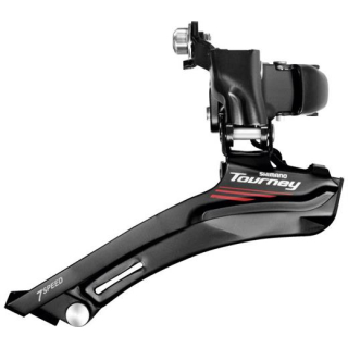 SHIMANO Umwerfer TOURNEY Road FD-A070 2x7, Schelle, 34,9 mm, mit Adapter 31,8/28,6 mm, D E-FDA070AX1