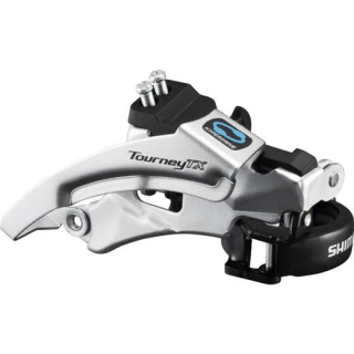 SHIMANO Umwerfer TOURNEY TX FD-TX800 7/8-fach TOP SWING, Schelle, 34,9 mm, mit Adapter 3 E-FDTX800TSX3
