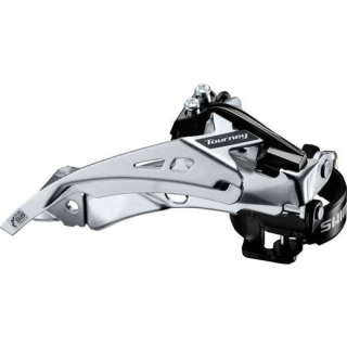 SHIMANO Umwerfer TOURNEY FD-TY700 7/8-fach TOP SWING, Schelle, 34,9 mm, mit Adapter 31,8 E-FDTY700TSX3