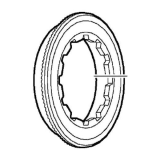 SHIMANO Verschlussring CS-HG81-10 inkl. Unterlegscheibe Y-1YS98010