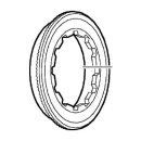 SHIMANO Verschlussring CS-M770 inkl. Unterlegscheibe...