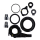 SHIMANO Kleinteile NEXUS 7-Gang SM-7C25, Schalteinheit, Verdrehsicherung, Mutter, Staubk A-SM7C25N010H