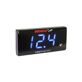 Koso BA024B00 Volt Meter SUPER SLIM blau,