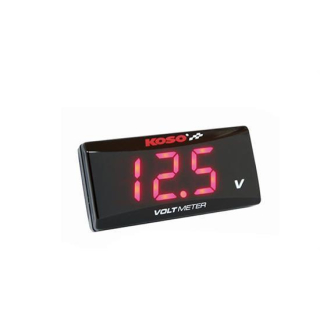 Koso BA024R00 Volt Meter SUPER SLIM rot,