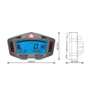 Koso BA038010 DB-03 Racing-Cockpit, Geschwindigkeit, U/min, ABE, mit Ganganzeige ,