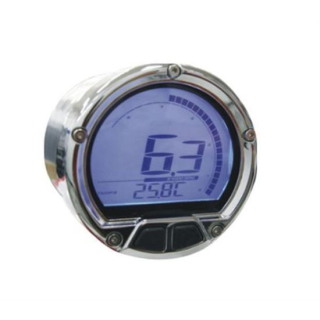 Koso BA555B16 D55 DL-02R Drehzahlmesser/Thermometer (LCD Display, max 250 Grad c, max 20000 RPM Grafik im Uhrzeigersinn),