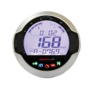Koso BB642W10 D64 DL-03SR (silber) Tachometer + Drehzahlmesser +Signalleuchten (LCD Display),