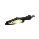 Koso HB030110 LED Blinker Infinity-F, schwarz, Rauchglas, Positionslicht vorn,