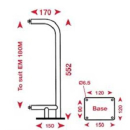 Deckhalterung für Echomax 180, AM180DB