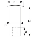 Alu-Niete f.Kopfbretter 4.6x12.5 mm Pack a 100 St, AN2