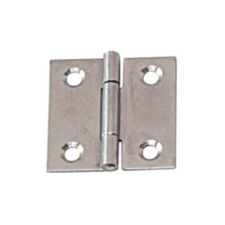 Scharnier käntig Edelstahl matt 30 x 30 x 0.8mm, AV10503030