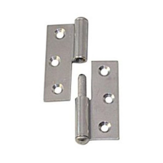 gerolltes Normenscharnier Edelstahl matt links, AV10620050