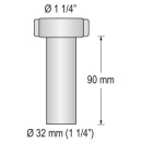 Schlauchanschlussstück 1 1/4" für 25mm Schlauch, BK16013