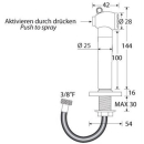 Heckdusche weiß mit 2m Schlauch, BK21513