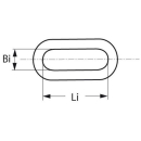 Edelstahlkette langgliedrig   3mm aus AISI 316, BSZ03
