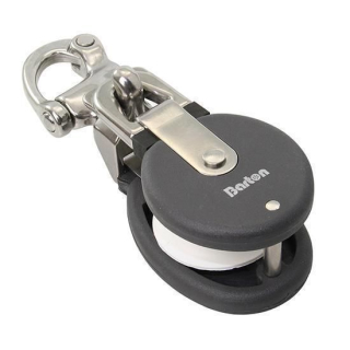 Snatchblock MINI mit Schnappschäkel Edelstahl, BT90301