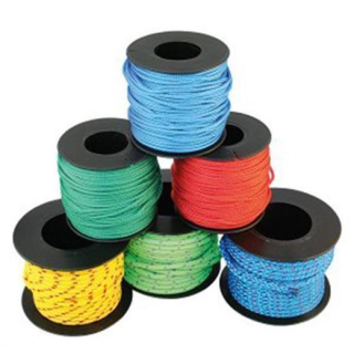 Minispulen geflochten 2mm UNIFARBEN VP=5 Stück, CK27002