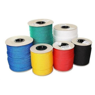 100m Spule PP-Multifil 8-fach gefl. weiß    5.0 mm, CK48105