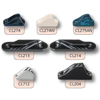 CLAMCLEAT(tm)schwarz ohne Platte für Tau 2 - 5 mm, CL214