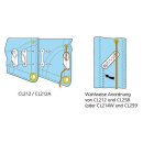 CLAMCLEAT(tm)DINGHY LEECH LINE für Tau 1 - 3 mm,...