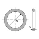 Edelstahl-Ring 4mm x 25mm Ø VP=10 Stück, CT0712-10