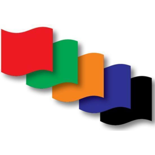 Flagge 50x75cm Rot, DV-ROT50