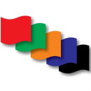 Regatta-Flagge 30 x 45 cm SCHWARZ(Black Jack), DV-SCHWARZ