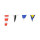 Wimpelkette mit Signalflaggen 14x22 in Polyester, DV97