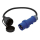 Adapterkabel 0.5m CEE-Stecker >Schuko-Kupp., EC36