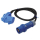 Adapterkabel 1.5m CEE-Stecker>Winkel-Schuko+CEE, EC39