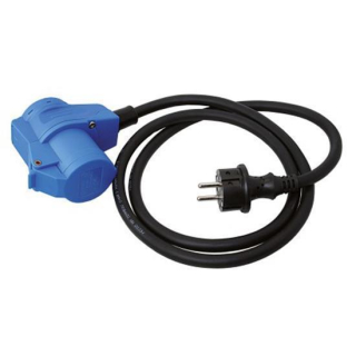 Adapterkabel 1.5m Schuko St./CEE Winkelk+Schuko K., EC43