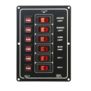 Schalter-Paneel vertikal 6-fach 12V, EK10011