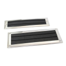 Trittstufe Edelstahlrahmen/Gummi 83x222mm, EK16251