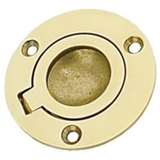 Einlassgriff Messing 55 mm RUND, EK32420