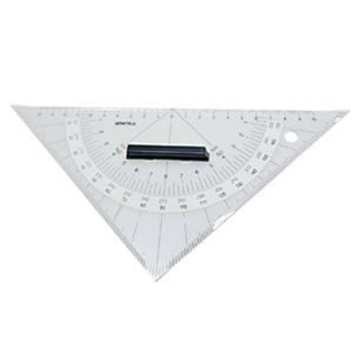 Anlegedreieck Acryl 250mm Hypotenuse, EK37432