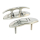 Edelstahl-Klappklampe 114mm und Montagebolzen, EK86288