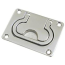Einlass-Kastengriff Edelstahl 77x55mm m.Feder, EK86693