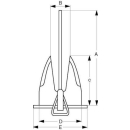 FOB "THP" Anker 8kg, FATHP8