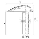 Einlass-Borddurchbruch Ms58 mit Sieb 3/4", FZ1019