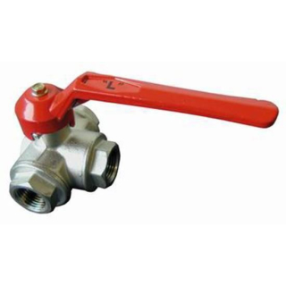 Zweiwege-Kugelhahn Ms58 vern. roter Hebel 1", FZ1125