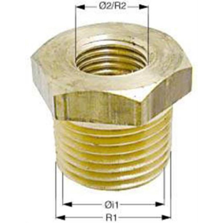 Reduzierstück Ms58 mit Innen/Außen 1/2"-1/4", FZ131305