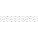 Polyester Quadrat-Festmacher     schwarz  14mm, GR141490